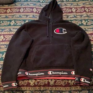 Champion Sherpa Half Zip Hoodie